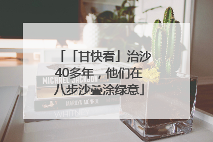 「甘快看」治沙40多年，他们在八步沙叠涂绿意