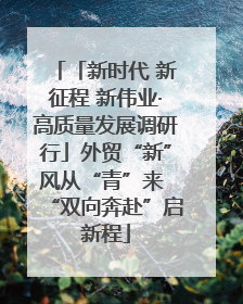「新时代 新征程 新伟业·高质量发展调研行」外贸“新”风从“青”来 “双向奔赴”启新程