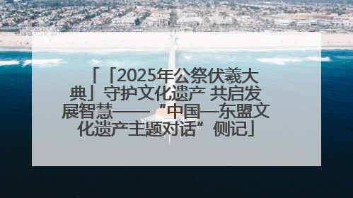 「2025年公祭伏羲大典」守护文化遗产 共启发展智慧——“中国—东盟文化遗产主题对话”侧记