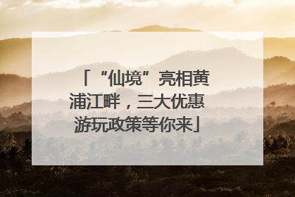 “仙境”亮相黄浦江畔，三大优惠游玩政策等你来