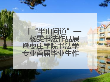 “半山问道”——杨雯书法作品展暨枣庄学院书法学专业首届毕业生作品展在山东省文化馆开幕