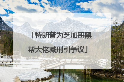 特朗普为芝加哥黑帮大佬减刑引争议