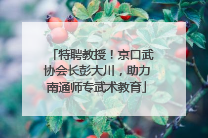 特聘教授！京口武协会长彭大川，助力南通师专武术教育
