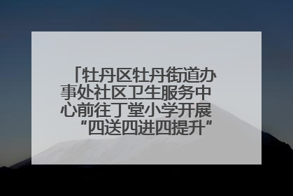 牡丹区牡丹街道办事处社区卫生服务中心前往丁堂小学开展“四送四进四提升”及无烟日宣传活动