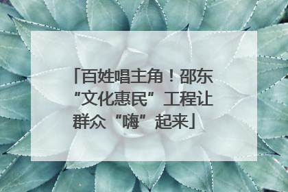 百姓唱主角！邵东“文化惠民”工程让群众“嗨”起来