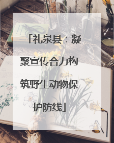 礼泉县：凝聚宣传合力构筑野生动物保护防线