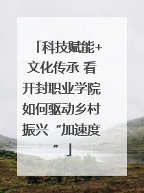 科技赋能+文化传承 看开封职业学院如何驱动乡村振兴“加速度”