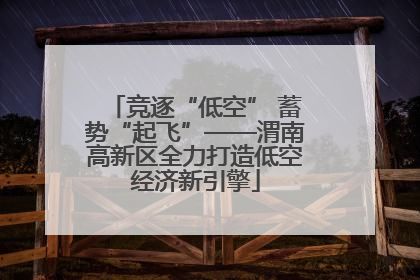 竞逐“低空” 蓄势“起飞”——渭南高新区全力打造低空经济新引擎