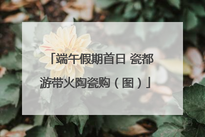 端午假期首日 瓷都游带火陶瓷购（图）