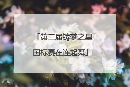 第二届铸梦之星国标赛在连起舞