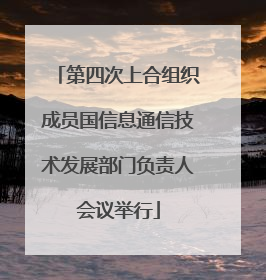 第四次上合组织成员国信息通信技术发展部门负责人会议举行