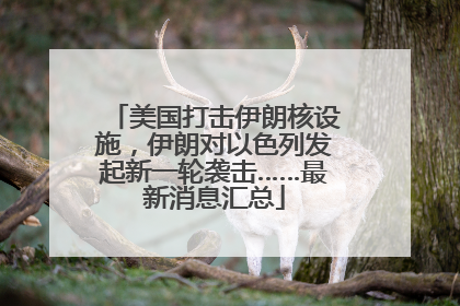 美国打击伊朗核设施，伊朗对以色列发起新一轮袭击……最新消息汇总