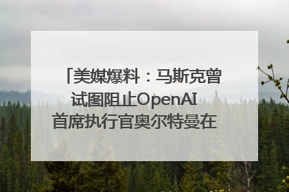 美媒爆料：马斯克曾试图阻止OpenAI首席执行官奥尔特曼在中东的AI交易