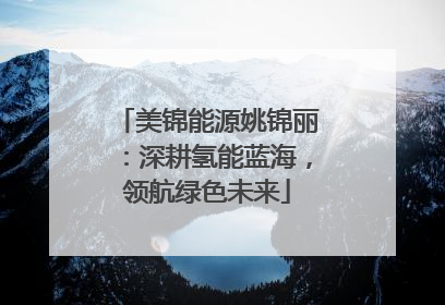 美锦能源姚锦丽：深耕氢能蓝海，领航绿色未来