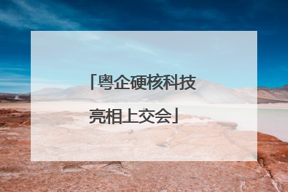 粤企硬核科技亮相上交会