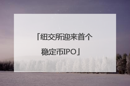 纽交所迎来首个稳定币IPO