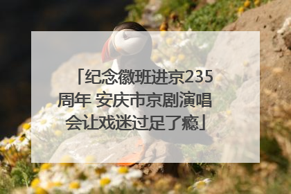 纪念徽班进京235周年 安庆市京剧演唱会让戏迷过足了瘾