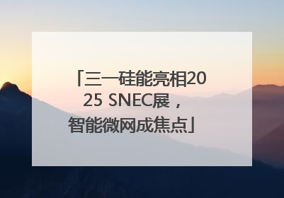 三一硅能亮相2025 SNEC展，智能微网成焦点