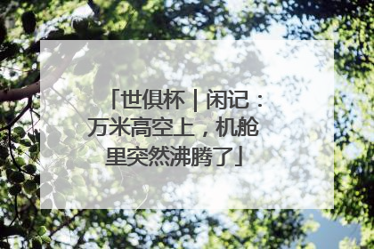 世俱杯｜闲记：万米高空上，机舱里突然沸腾了