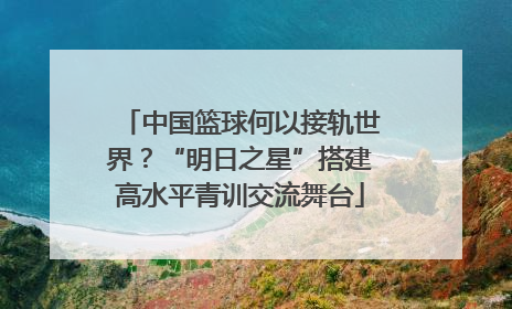 中国篮球何以接轨世界？“明日之星”搭建高水平青训交流舞台
