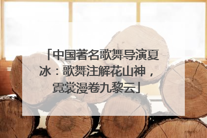 中国著名歌舞导演夏冰：歌舞注解花山神，霓裳漫卷九黎云