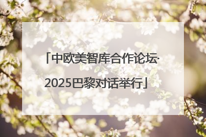 中欧美智库合作论坛·2025巴黎对话举行