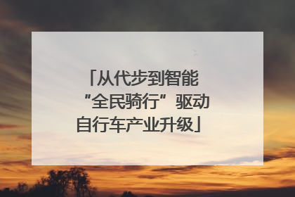 从代步到智能 “全民骑行”驱动自行车产业升级