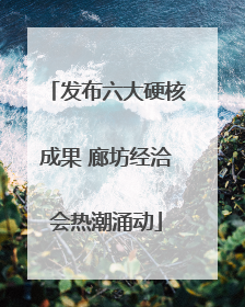 发布六大硬核成果 廊坊经洽会热潮涌动