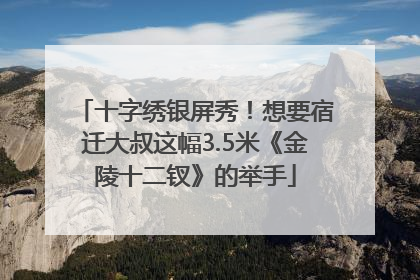 十字绣银屏秀！想要宿迁大叔这幅3.5米《金陵十二钗》的举手