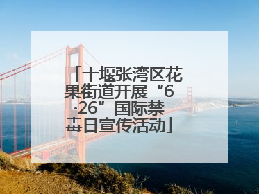十堰张湾区花果街道开展“6·26”国际禁毒日宣传活动