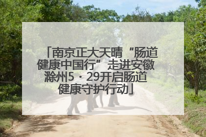 南京正大天晴“肠道健康中国行”走进安徽滁州5・29开启肠道健康守护行动
