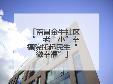 南昌金牛社区“一老一小”幸福院托起民生“微幸福”
