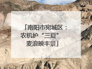 南阳市宛城区：农机护“三夏” 麦浪映丰景