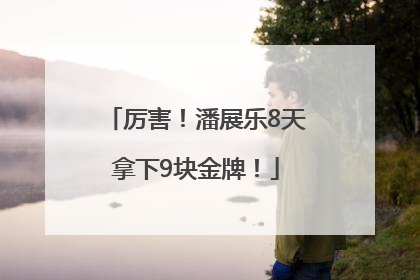 厉害！潘展乐8天拿下9块金牌！