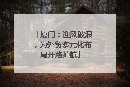 厦门：迎风破浪，为外贸多元化布局开路护航