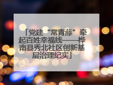 党建“常青藤”牵起百姓幸福线——桦南县秀北社区创新基层治理纪实