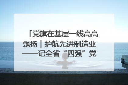 党旗在基层一线高高飘扬｜护航先进制造业——记全省“四强”党支部、省工业和信息化厅装备工业处党支部