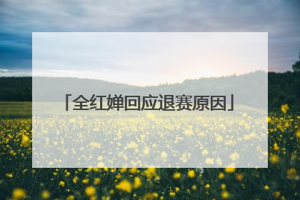 全红婵回应退赛原因
