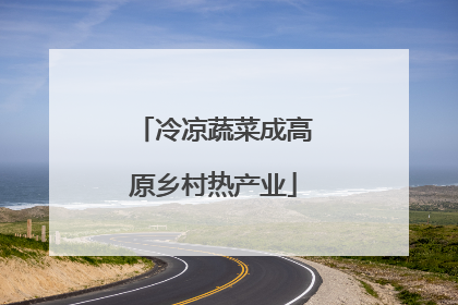 冷凉蔬菜成高原乡村热产业