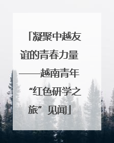 凝聚中越友谊的青春力量——越南青年“红色研学之旅”见闻