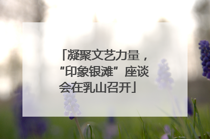 凝聚文艺力量，“印象银滩”座谈会在乳山召开