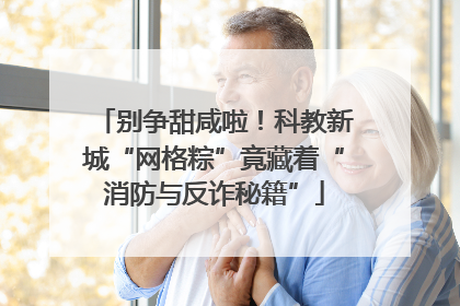 别争甜咸啦！科教新城“网格粽”竟藏着“消防与反诈秘籍”