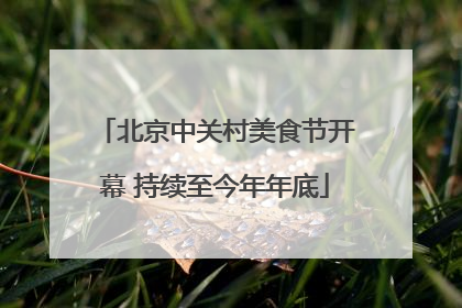 北京中关村美食节开幕 持续至今年年底