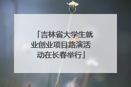 吉林省大学生就业创业项目路演活动在长春举行