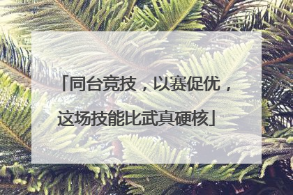 同台竞技，以赛促优，这场技能比武真硬核