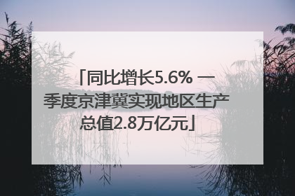 同比增长5.6% 一季度京津冀实现地区生产总值2.8万亿元