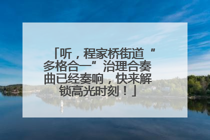 听，程家桥街道“多格合一”治理合奏曲已经奏响，快来解锁高光时刻！