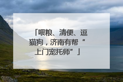 喂粮、清便、逗猫狗，济南有帮“上门宠托师”