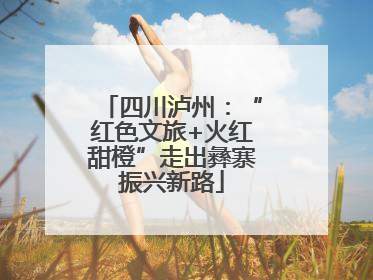 四川泸州：“红色文旅+火红甜橙”走出彝寨振兴新路