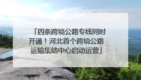 四条跨境公路专线同时开通！河北首个跨境公路运输集结中心启动运营